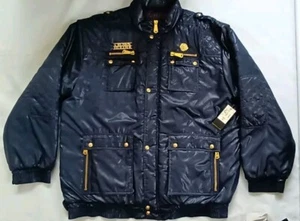 NWT RARE CROWN HOLDER BRAND AUTHENTIC FULL ZIPP NAVY BLUE WINTER JACKET SIZE XXL - Picture 1 of 21