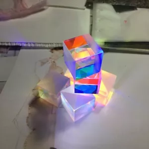 4pcs Defective Cross Dichroic Prism RGB Combiner X-Cube prism for DIY Decroation - Foto 1 di 9