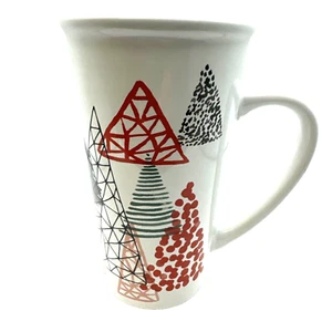 Starbucks Holiday Pine Trees 14 Unzen Keramiktasse OHNE Deckel 5 3/4" HOCH - Bild 1 von 5