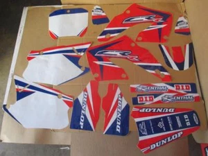 Team Honda World graphics & number plates CR125 CR125R CR250 CR250R 2002-2007 - Picture 1 of 1