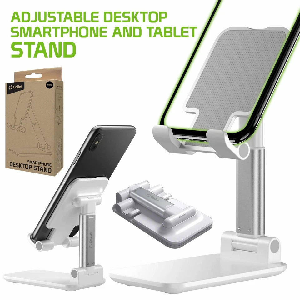 Adjustable Desktop Smartphone and Tablet Holder Stand Foldable Heavy Duty Mount - Image 1 of 4