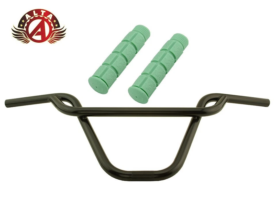 Черный руль ALTA BMX Old School PRETZEL с РУЧКАМИ В СТИЛЕ БЛОК BMX. - Изображение 1 из 1