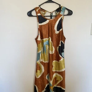 HOUSE OF HARLOW Women's Satin Floral Maxi Dress Size Medium Icon VTG Looks - Picture 1 of 14