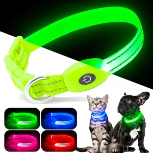 Kpuplol Leuchthalsband Hund, Hundehalsband Leuchtend, Wiederaufladbar Hundehalsb - Bild 1 von 12