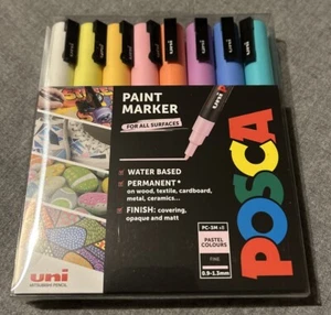 Rotulador Uni POSCA PC-3M Juego fino de 8 colores pastel surtidos - Imagen 1 de 1