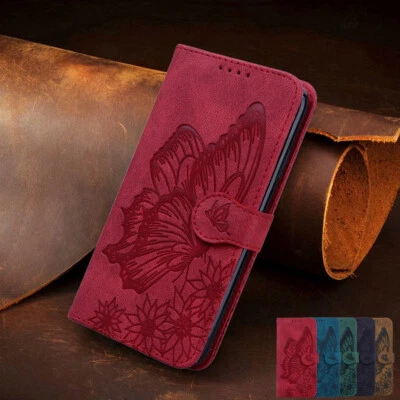Leather Book Cover Card Wallet Flip Phone Case For iPhone Xr 11 12 13 14 Pro Max - Image 1 of 4