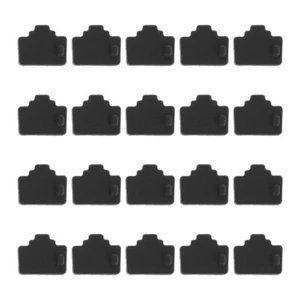 20 Stück RJ45 Schnittstelle Silikon Staub Stecker Ethernet Port Schutz Schwarz - Bild 1 von 12