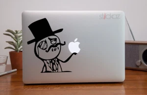 Macbook Aufkleber | Like A Sir | Moustache | Sticker | Zylinder | Gentleman - Bild 1 von 6