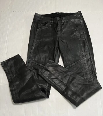 Pantalones ajustados RND Robert Rodriguez para mujer de cuero sintético negros talla 4 cintura 27 Foto 1 de 4