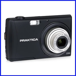 Praktica 20MP Compact Digital Camera Luxmedia Z250 - Black - Wrist Strap &SDCard - Picture 1 of 24