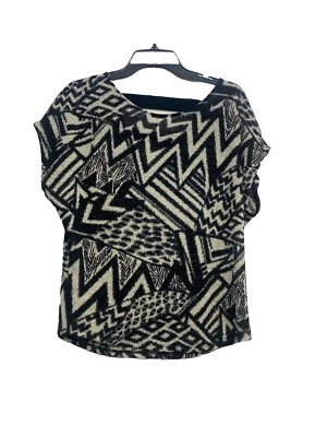 Top de mujer Guess negro beige corte geométrico tejido trasero mediano Foto 1 de 4