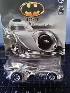 2018 Hot Wheels DC 80 Years Batman 5/6 Chrome Batmobile Super Short Print chase 