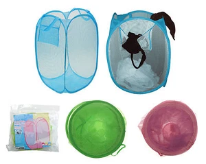3 X Foldable Laundry Bag Net Storage Net Kids Storage Net Pop Up Laundry Bag - Picture 1 of 1