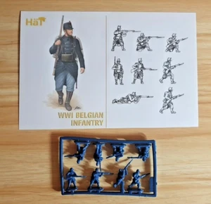 HAT 8290 WWI BELGIAN INFANTRY 1/72 Model Figures Kit - 1 UNBOXED SPRUE 8 Figures - Picture 1 of 2