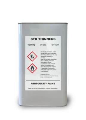 PROTOUCH Cellulose Thinners 5 Litres Standard for Gun Cleaner Paint Primer 5L