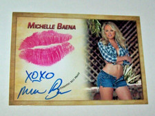 2022 Collectors Expo Model Michelle Baena Autographed Kiss Card