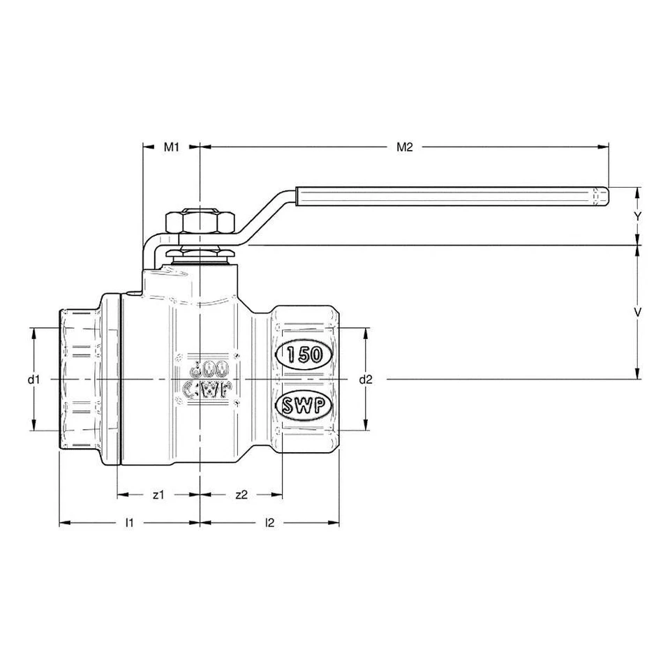 APOLLO 77C10401A Ball Valve,2-Way,Bronze,3/4 in. PK 5 - Image 1 of 1