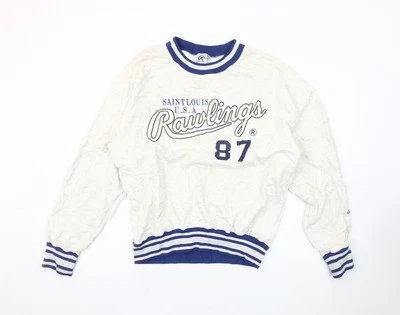 Sudadera para hombre Rawlings blanca gráfica L Foto 1 de 4