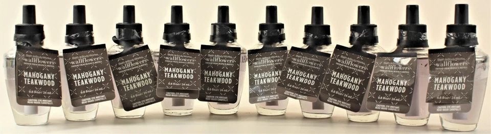 10 - Recambios de aceite de fragancia para el hogar de flores de pared de madera de teca de caoba Bath & Body Works Foto 1 de 1