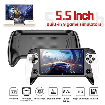 X9 Retro Handheld Game Console,5.5"IPS ScreenVideo Games,20,000+ Classic Games - Immagine 1 di 4