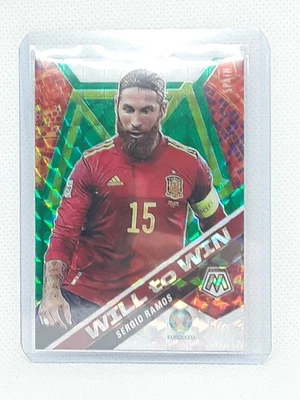 Sergio Ramos 2021 Panini Mosaic UEFA EURO - Will to Win Mosaic Green #37 - Spain - Image 1 of 2