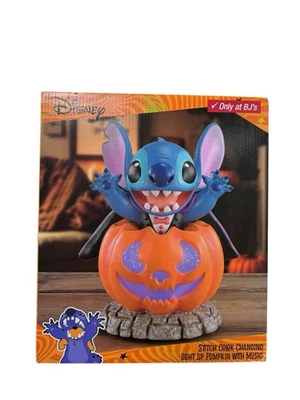 Disney Stitch Color Changing Light Up Pumpkin Halloween Decor BJ's Exclusive - Image 1 of 4