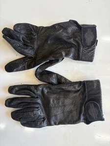 Genuine Harley Davidson Gloves Full Finger Leather Size L - Picture 1 of 8