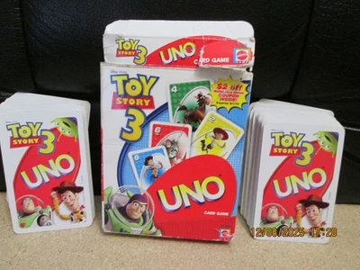 Juego de cartas TOY STORY 3 UNO. Juego completo de 112 cartas en caja original.Sin instrucciones Foto 1 de 4