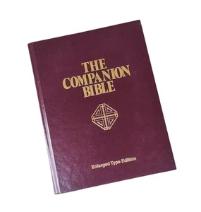 The Companion Bible Enlarged Type Edition E.W. Bullinger Burgundy Hardcover - Picture 1 of 12