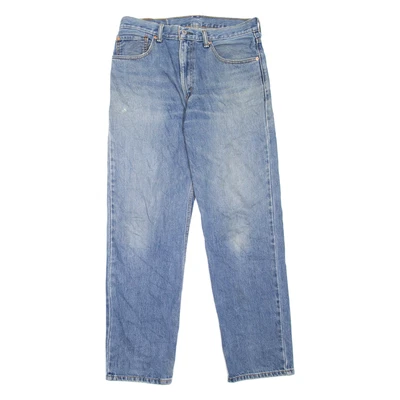 LEVI'S 550 Jeans Mens Blue Relaxed Tapered Stone Wash W34 L32 - Image 1 of 4