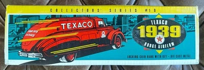 ERTL Texaco 1939 Dodge Airflow Series #10 Die Cast Coin Bank #9500  NO RESERVE ! - Image 1 of 4