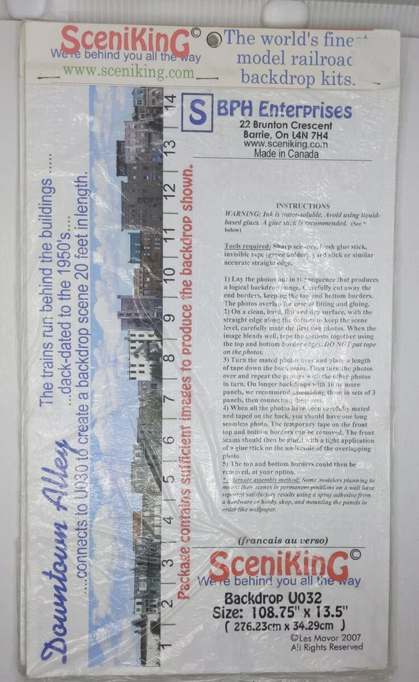 Sceniking D001 O/S/HO Scale  - "A Cloudy Sky" - Scene Backdrop - Image 1 of 1