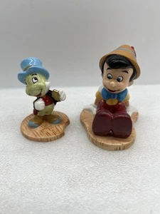 Disney Pinocchio and Jiminy Cricket Vintage China salt and pepper shaker - Picture 1 of 6