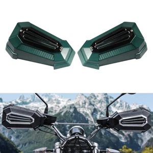 Green Motorcycle Universal Handguard Shield Deflector for BMW ,Honda, Harley - Picture 1 of 5