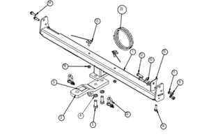 HAYMAN REESE Tow Bar + Wiring Kit FORD FALCON FG FGX SEDAN 08-ON 1600kg 02615W - Picture 1 of 4