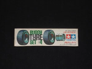 Vintage TAMIYA 1/12 Buggy Wheel & Tyre Set For Static/RC Car - Picture 1 of 2