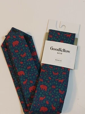 Corbata Gentry Wildlife para hombre - Goodfellow & Co y azul marino talla única nueva con etiquetas  Foto 1 de 4