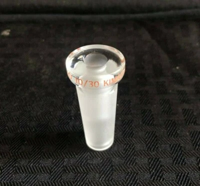 PYREX KIMAX Glass 19/38 Inner to 10/30 10/18 Outer Joint Glass Bushing Adapter - Image 1 of 4