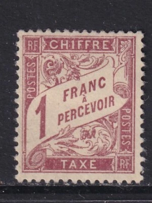 France 1884 YV Due 25 MNG VF / CAT VALUE $550 - Image 1 of 2