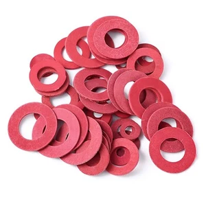 Rondelle di tenuta in fibra vulcanizzata rossa 3mm - 40mm - varie misure e misure confezione - Foto 1 di 1