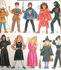 Vintage 1990s Simplicity Costumes Child Fancy Dress Sewing Pattern 9698 Size 3-5