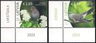 Latvia 2023 (13) Birds of Latvia - Nightingale - Cuckoo (corner stamps)