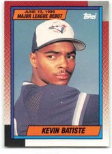 1990 Topps 1989 Debut #10 Kevin Batiste NM-MT Blue Jays ID:271578