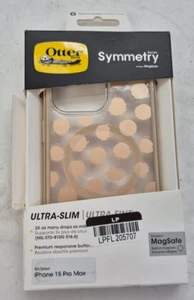 Otterbox iPhone 15 Pro Max Symmetry Series Case with MagSafe - Dotting Around - Picture 1 of 2