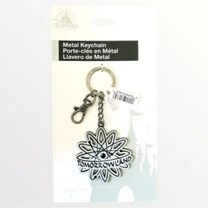 NWT! Disney Parks - Retro Tomorrowland Metal Keychain - Picture 1 of 2