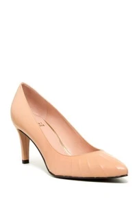 NUEVO Zapato de salón Stuart Weitzman para mujer de cuero beige nude de primera línea 9,5 M - Imagen 1 de 7