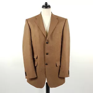 SØR Tweed Sakko Herren Gr. 102 Braun Wolle Mohair Kaschmir Jacke Jackett SÖR - Bild 1 von 8