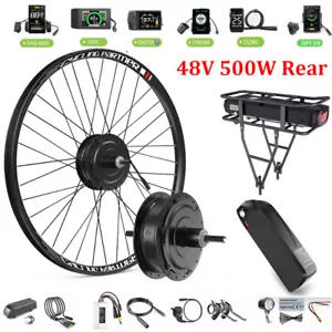Bafang 48V 500W 26"27.5" Electric Bike Rear Wheel Hub Motor Ebike Conversion Kit - Picture 1 of 19
