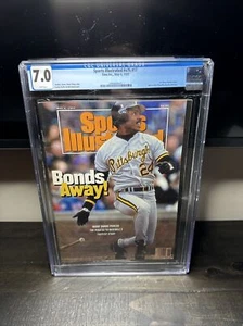 CGC 7.0 NEWSSTAND EDITION Sports Illustrated-Barry Bonds RC Cover-May 4 1992 - Picture 1 of 1