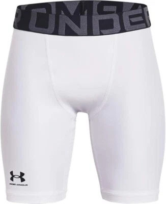 Under Armour Boys HeatGear Armour Shorts White Size Youth XL - Image 1 of 3
